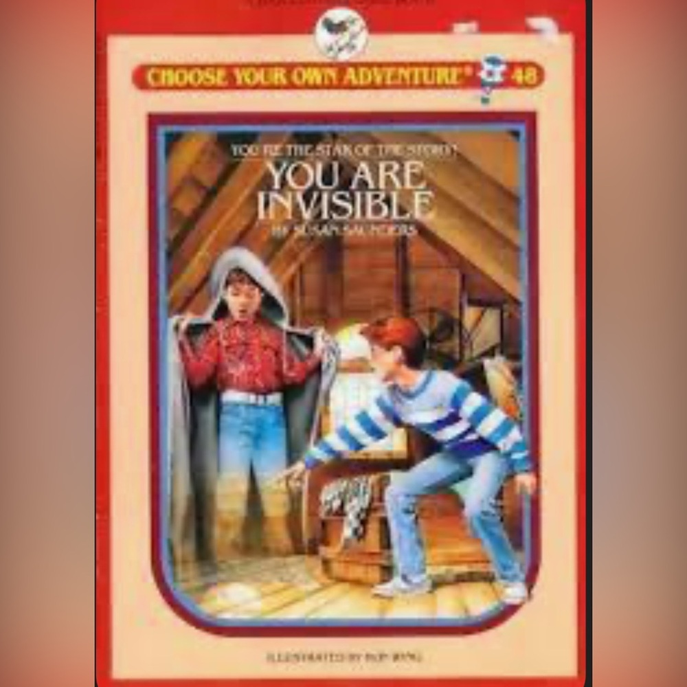 "You Are Invisible" from the Choose Your Own Adventure series, Book #48